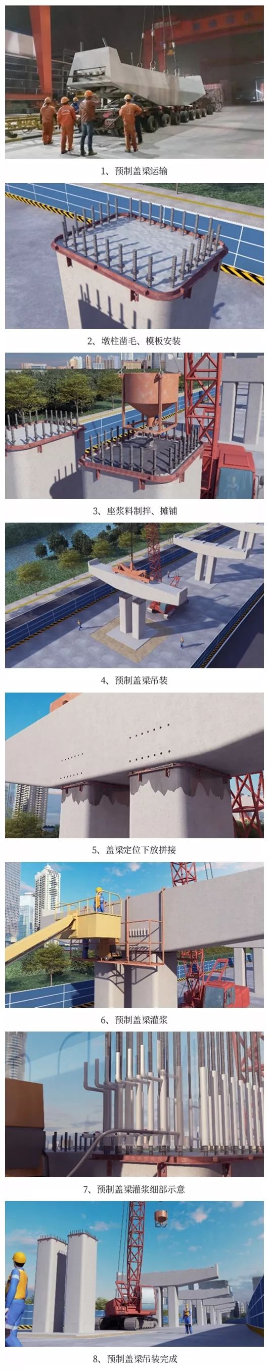 預制蓋梁安裝全流程 預制蓋梁安裝全流程